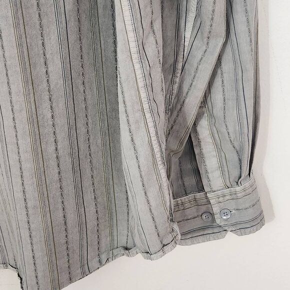 Horny Toad Long Sleeve Gray Button Down Shirt Size XL Horny Toad Gray Shirt - Picture 4 of 6